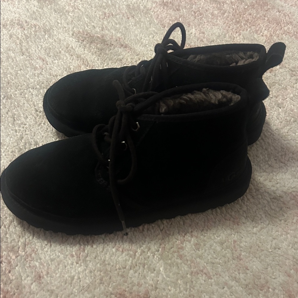 Cozy Black Fur-Lined UGG Boots